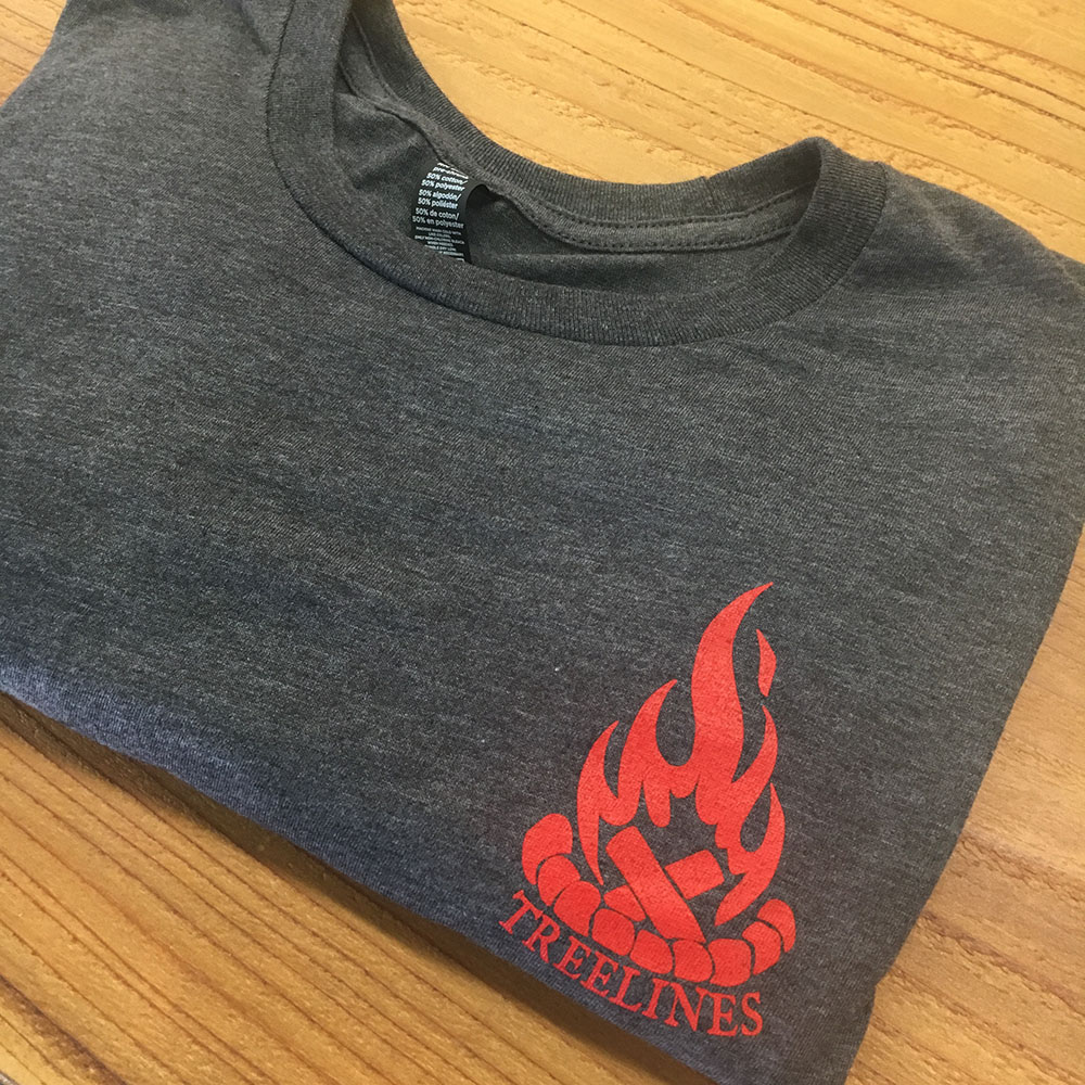 Campfire Tshirt Men's Treelines Northwest, Trail Building, Clothing