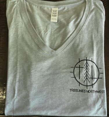 Sketchy Ladies V Neck Tee